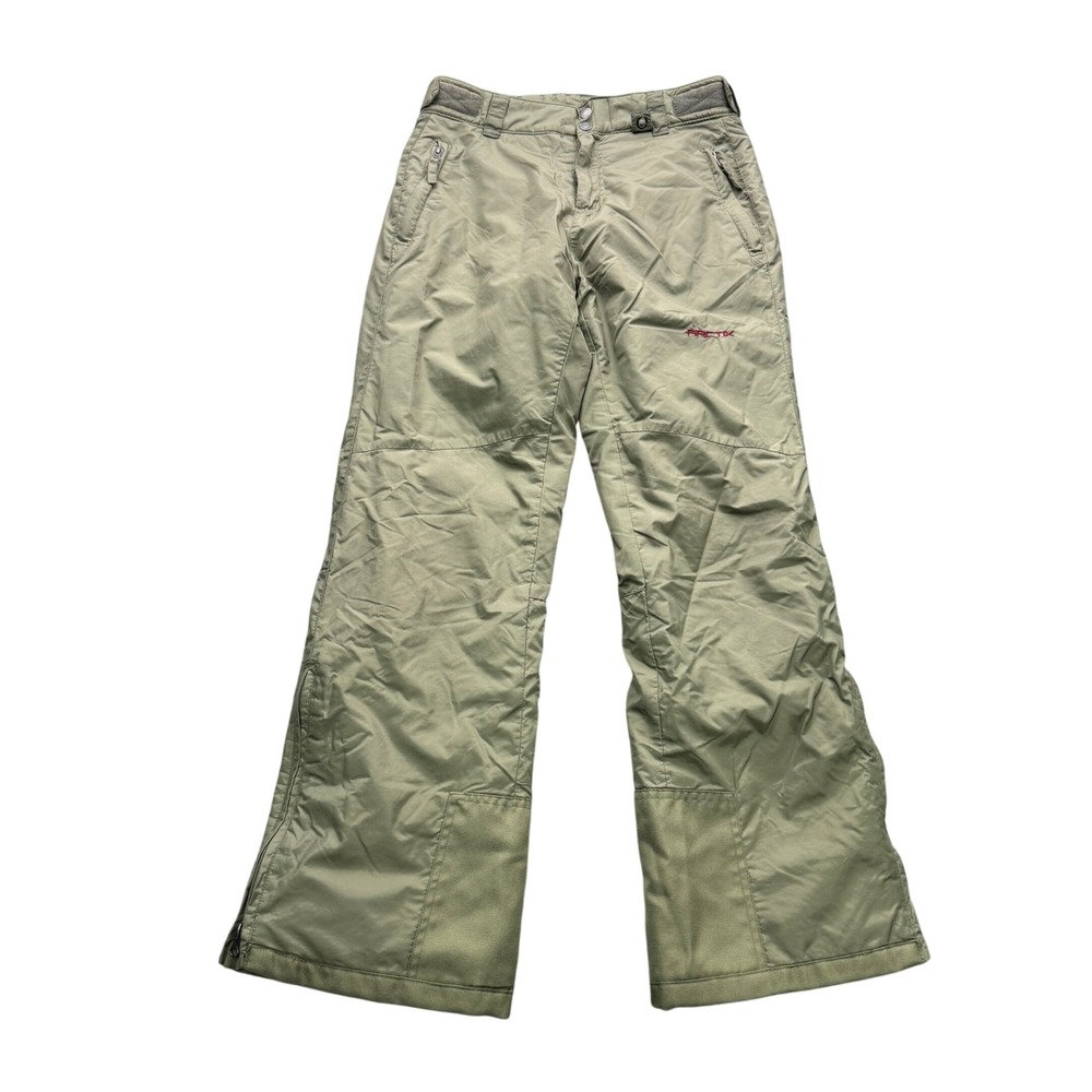Arctix Insulated Snow Pants Mens Small Olive Green Regular Fit Outdoor Ski